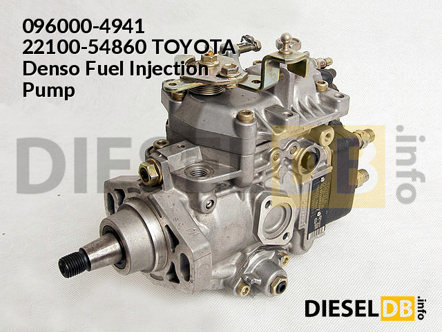 【たろ】 096000-4941 – 22100-54860 TOYOTA Denso Fuel Injection Pump ‹ DieselDB